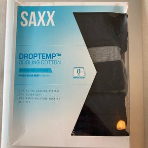 Saxx Droptemp Cooling Cotton boxer brief 3 pack Medium